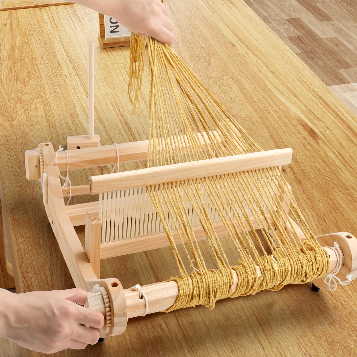 12 Inches Rigid Heddle Loom, Weaving Loom Kit with Shed Stick