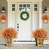 Artificial Eucalyptus Fall Plant Fake Bushes Boxwood Shrubs Outdoor