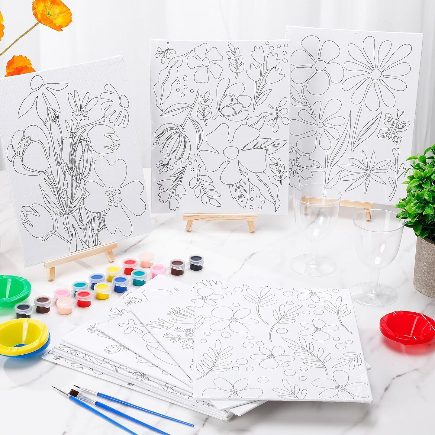 Painting Craft Sip and Paint Kit for Adults Pre