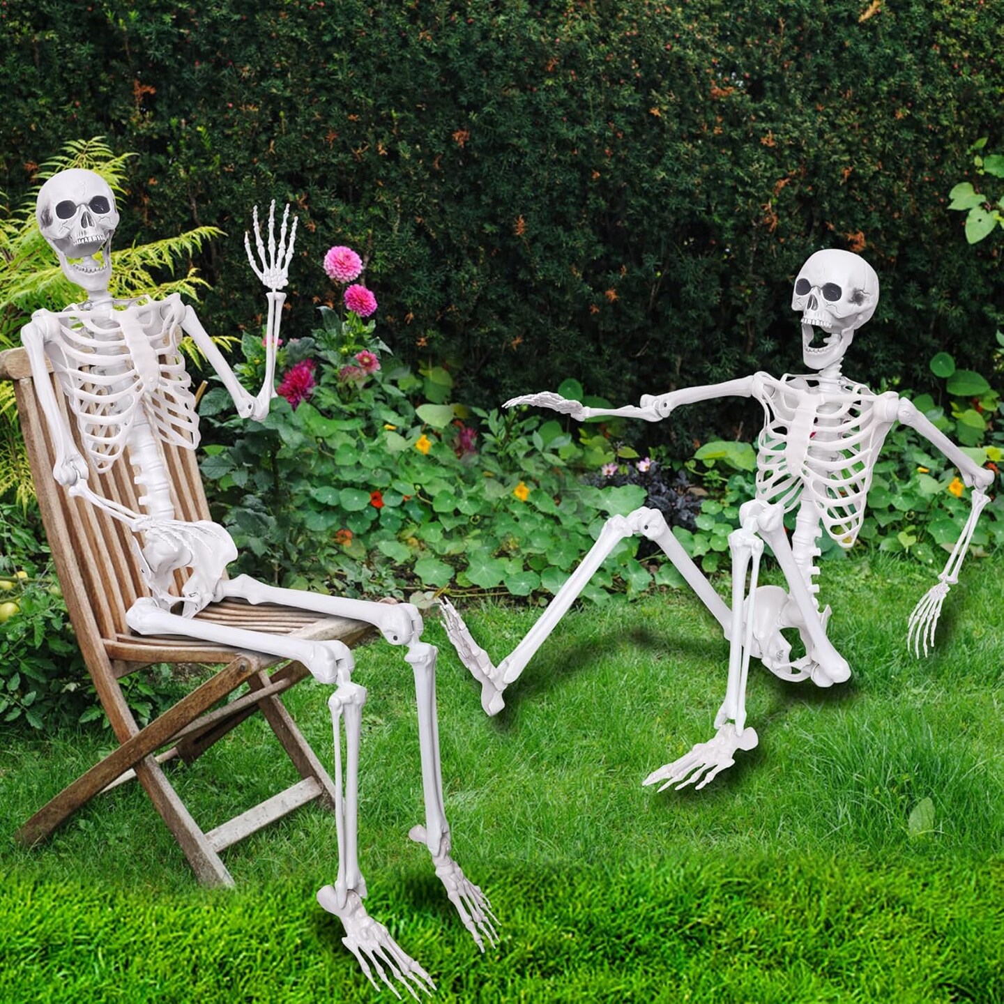 Skeleton Full Body Human Skeleton for Halloween Decorations