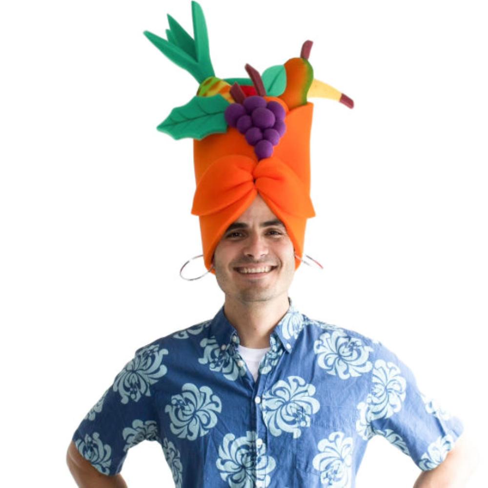 Edge Collections - Orange - Festive Carmen Miranda Party Hat!