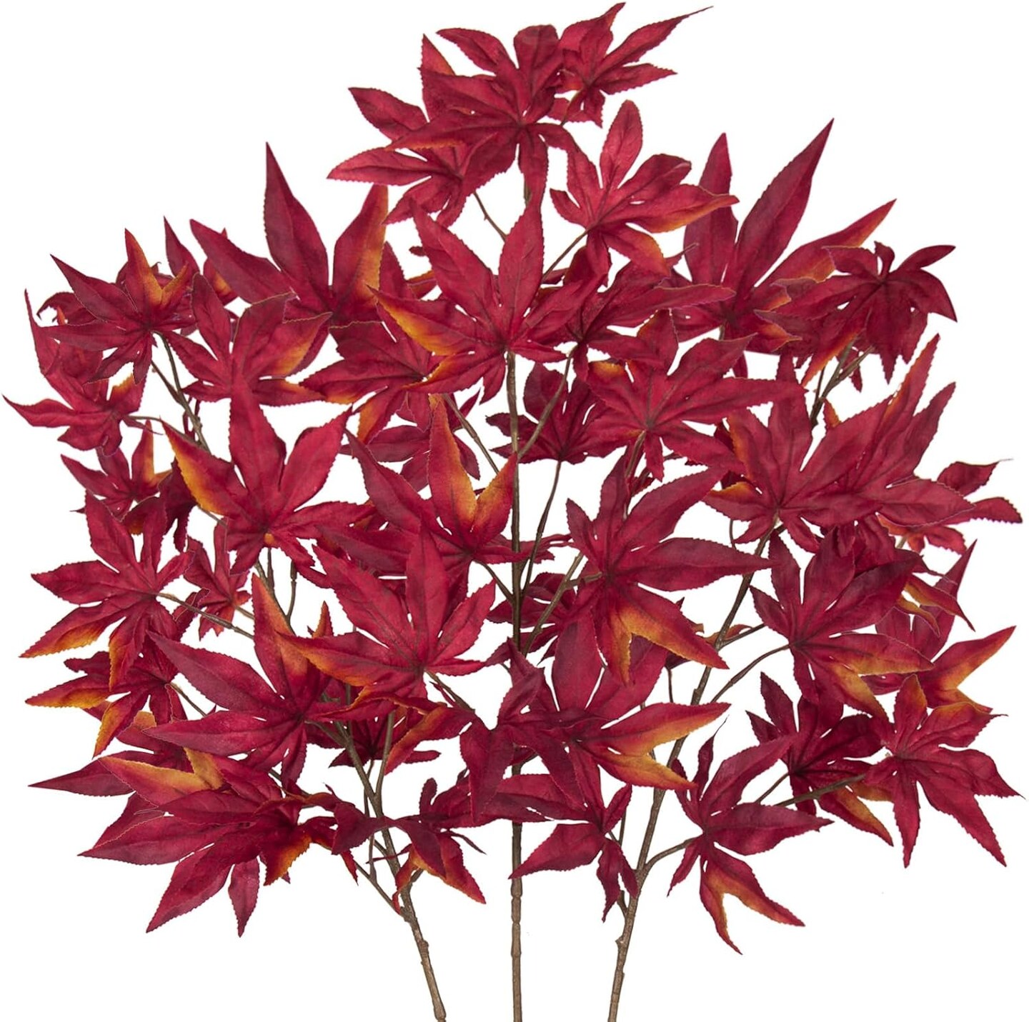 Artificial Fall Maple Leaves Branch