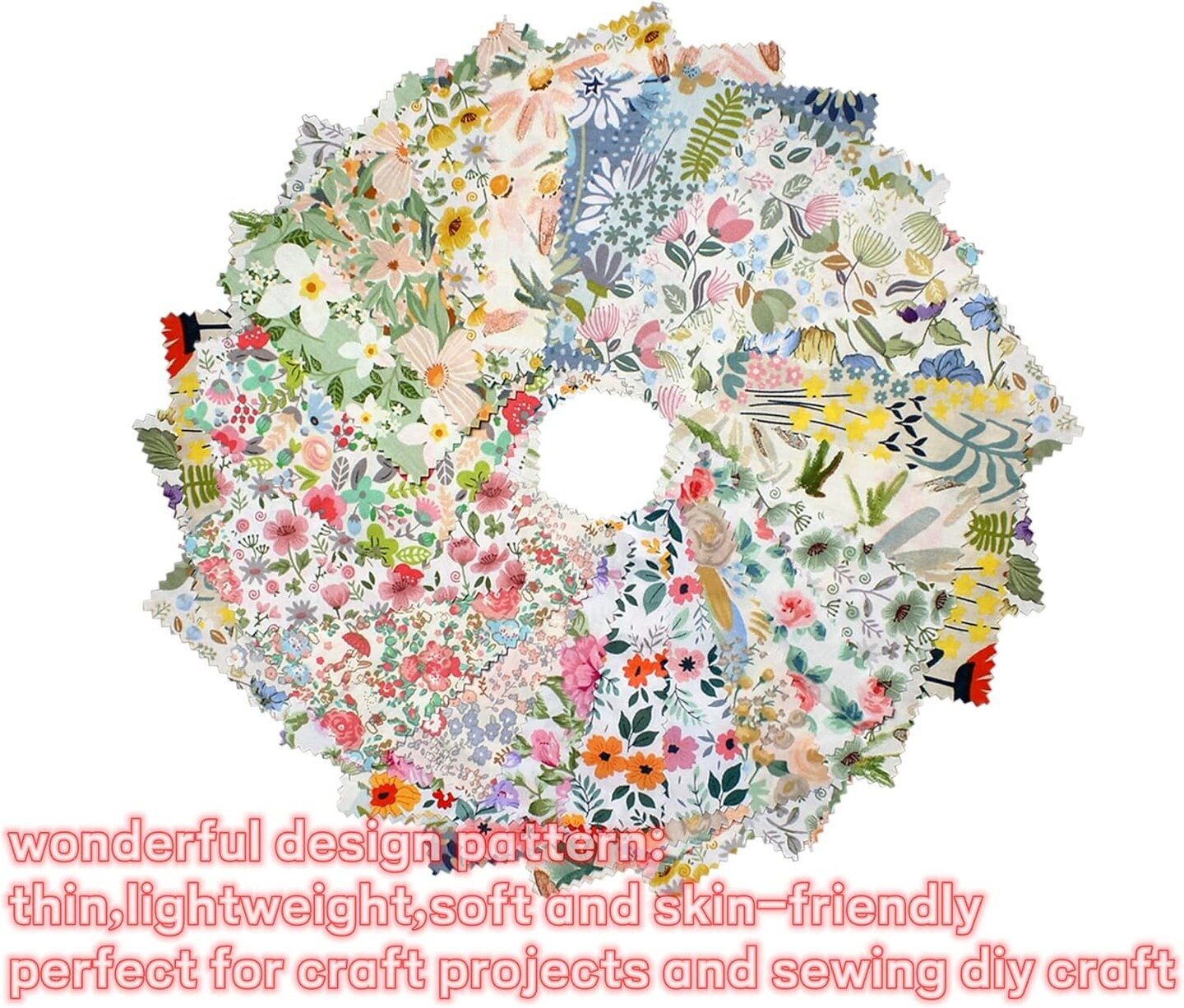 Charm Packs Fabric for Quilting 42Pcs 5&#x27;&#x27; Precut Fabric Quilt Squares