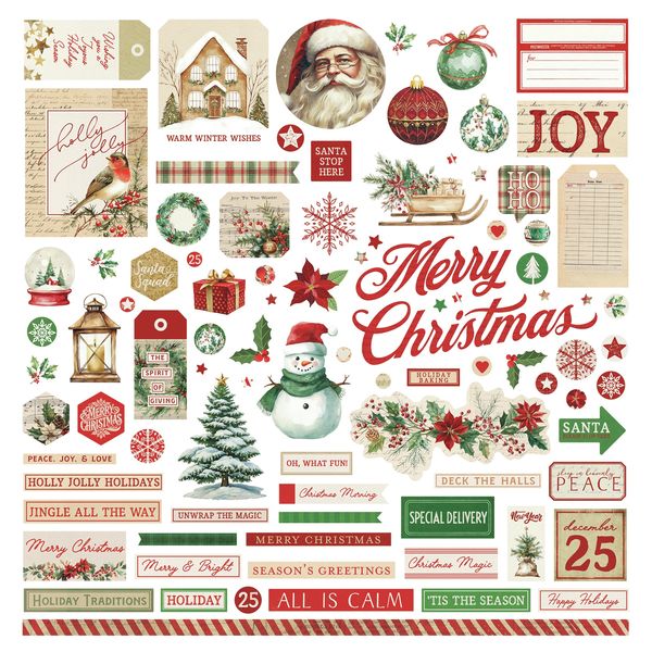 PhotoPlay Christmas Junque 12&#x22;X12&#x22; Stickers