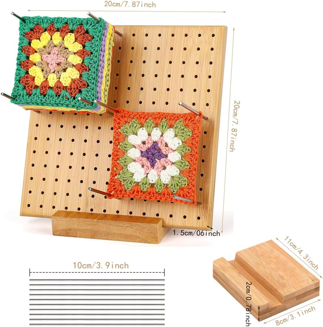 Crochet Blocking Board Handcrafted with Knitting Blocking Mat