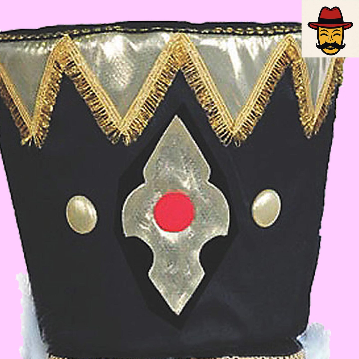 Classic Nutcracker Head Adult Costume Mask for Christmas and Holiday Events