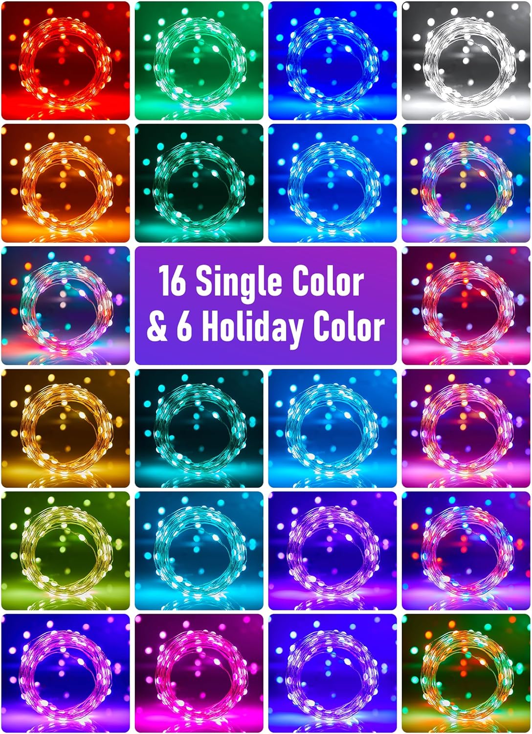 33FT 100 LED String Light with Remote - Color Changing