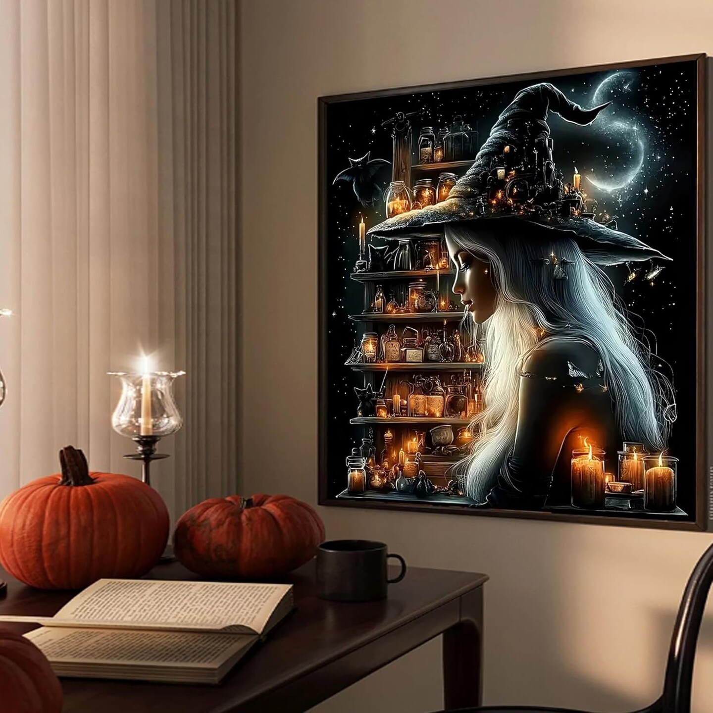 Halloween Witch Diamond Painting Kit for Adults