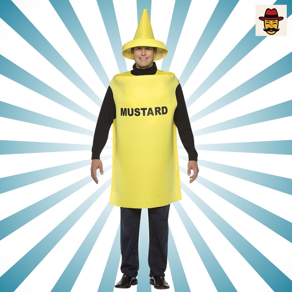 Adult Mustard Costume with Hat Ideal for Group or Couple Parties