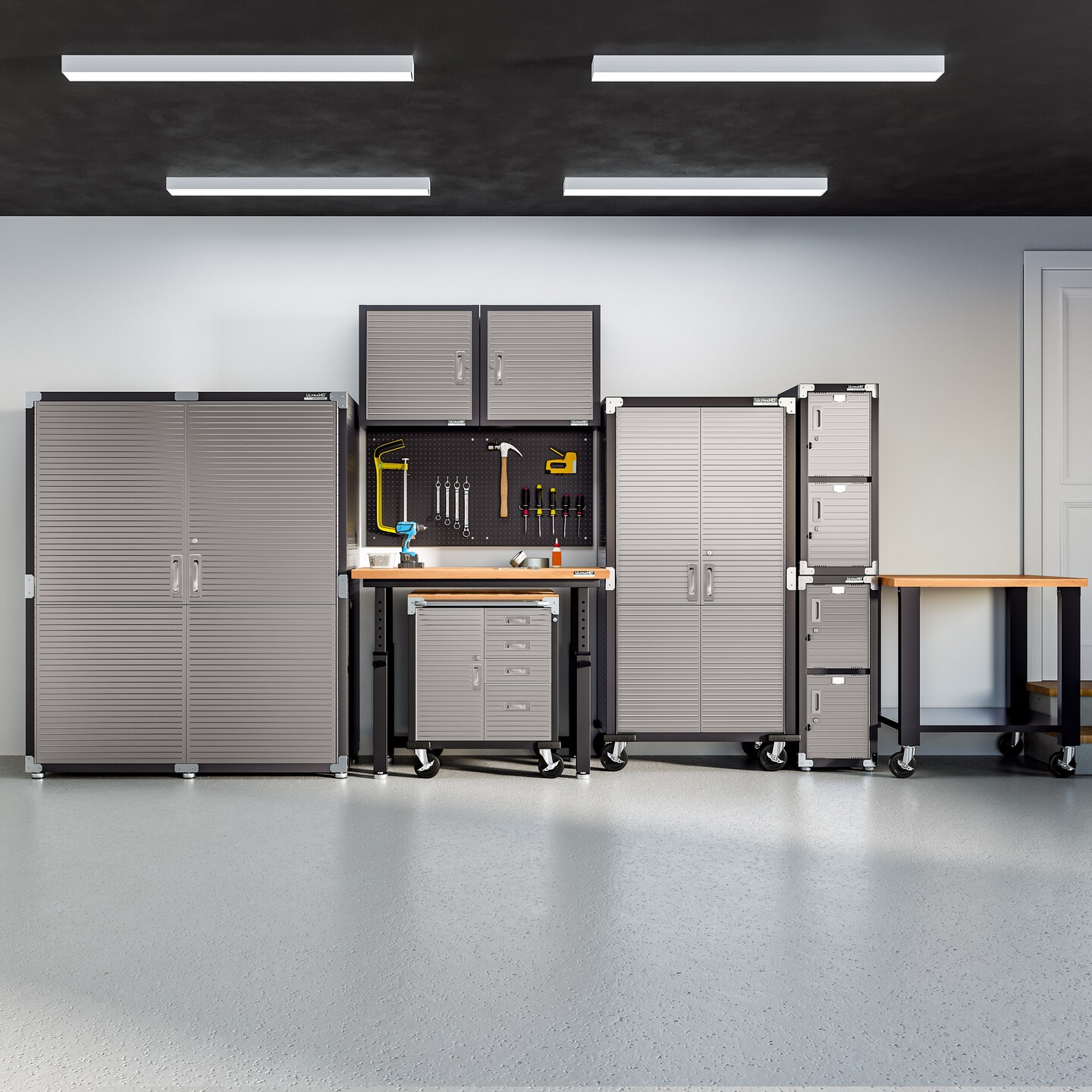 Seville Classics UltraHD Rolling Workstation, 36" W x 24" D x 37.5" H