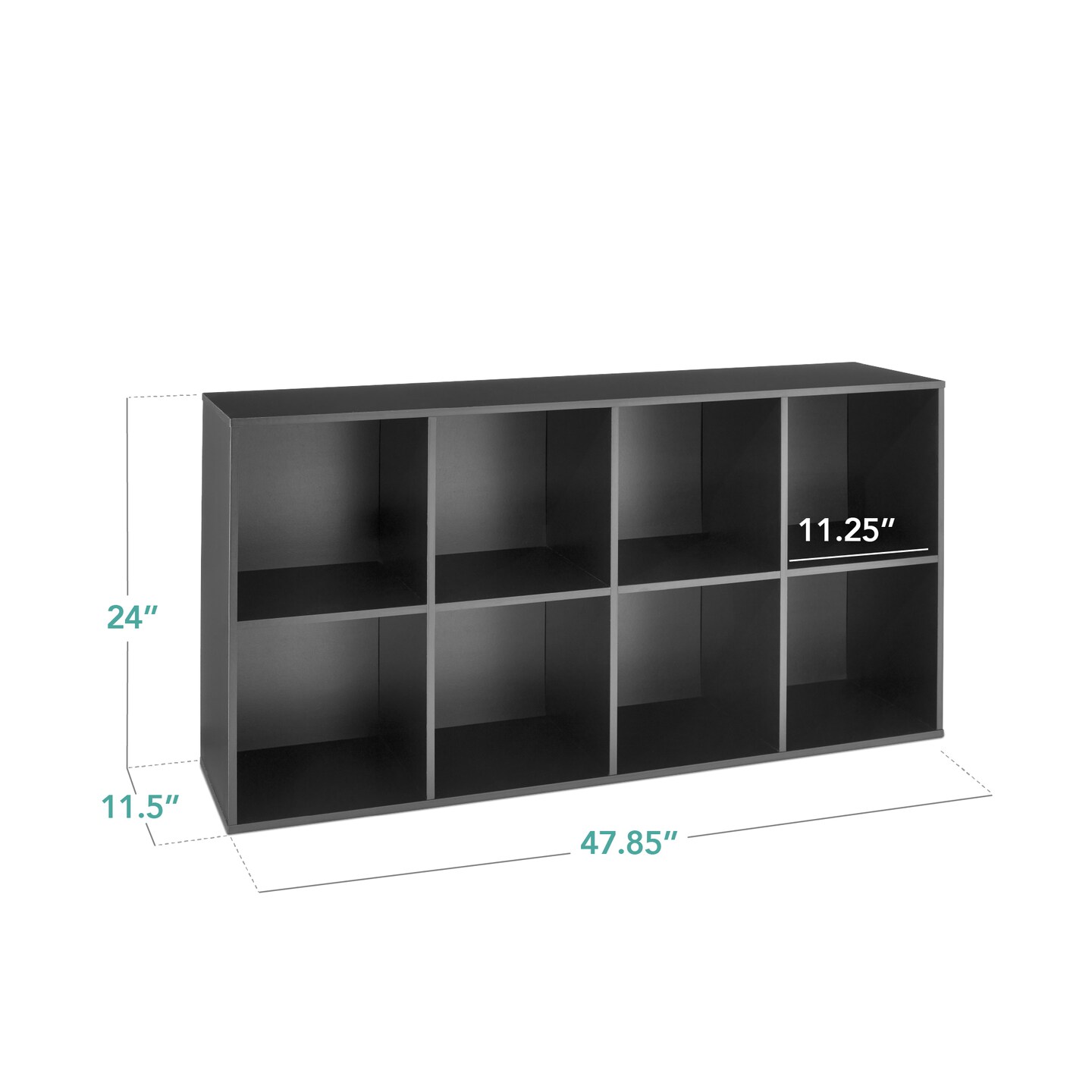 Best Choice Products 8-Cube Bookshelf, 11in Display Storage System, Organizer w/ Removable Back Panels