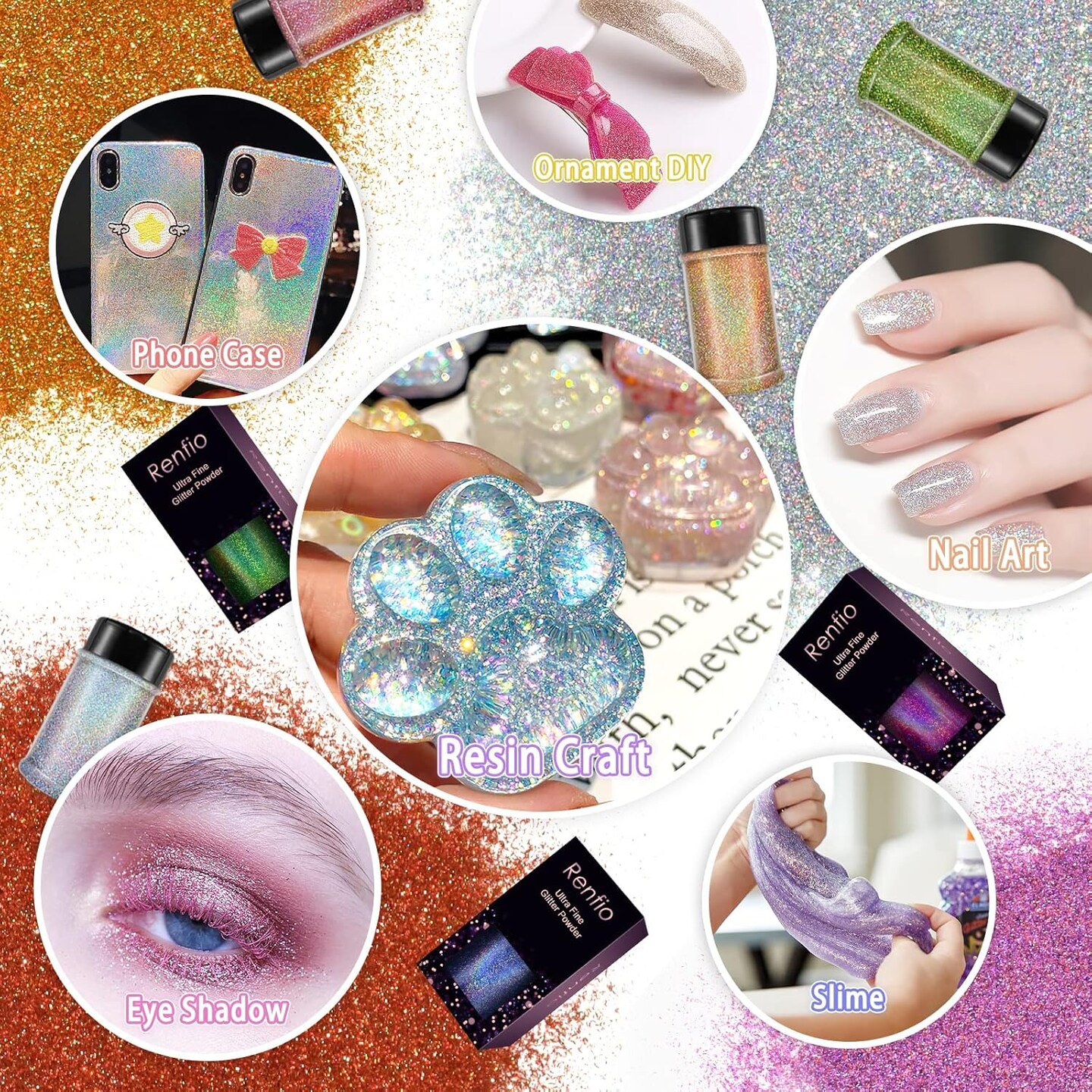 Holographic Ultra Fine Glitter Powder