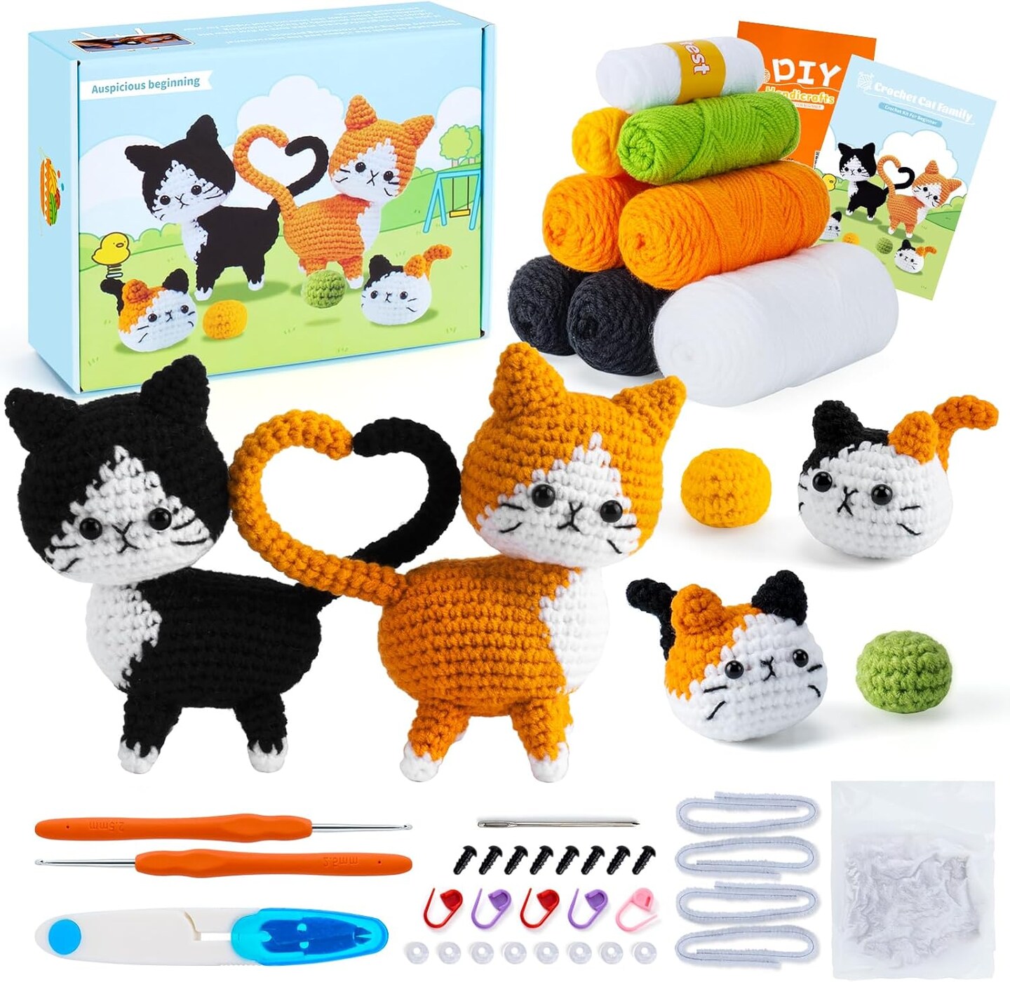 Cat Crochet Kit for Beginners