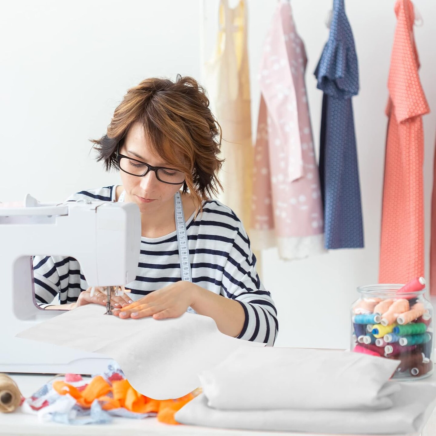 100 Pieces 10 x 10 Inches Cotton Fabric Squares Precut Quilting