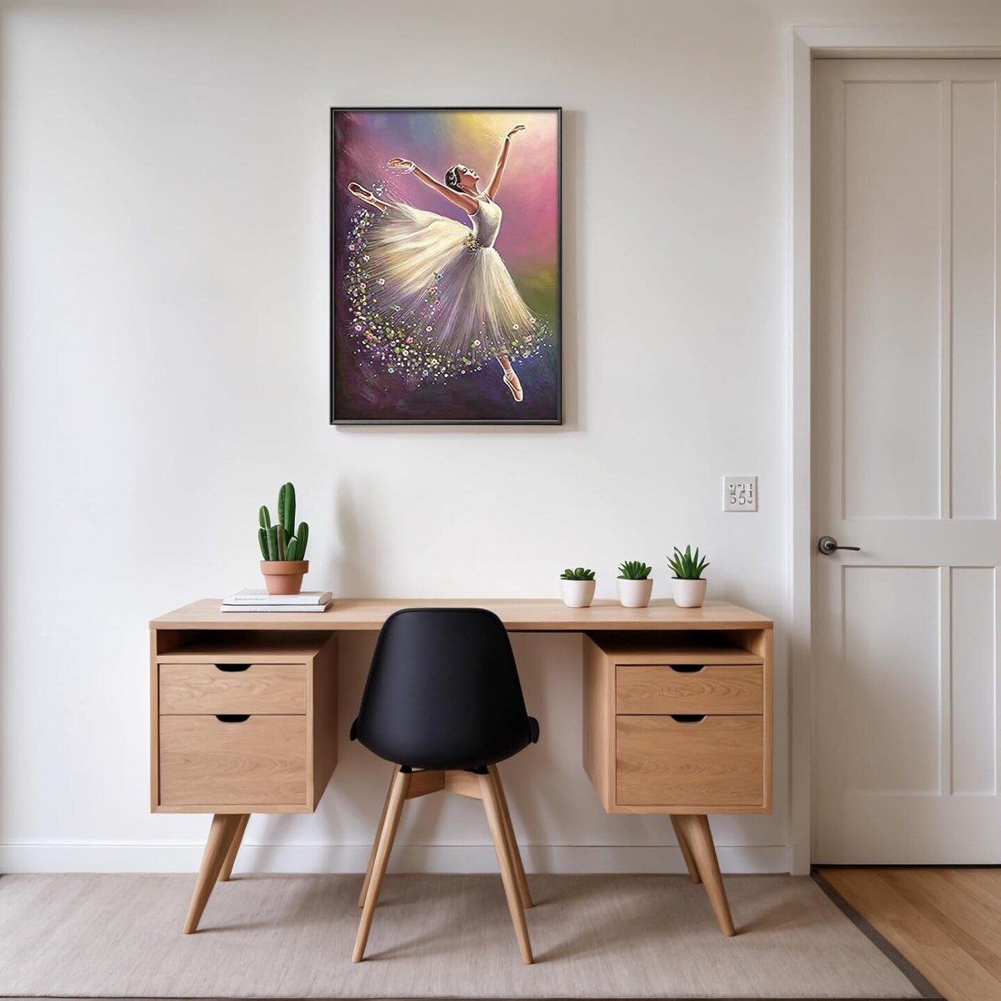 5D DIY Full Drill Ballet Dancer Diamond Art Gift for Adult ,(30x40cm/12x16inches)