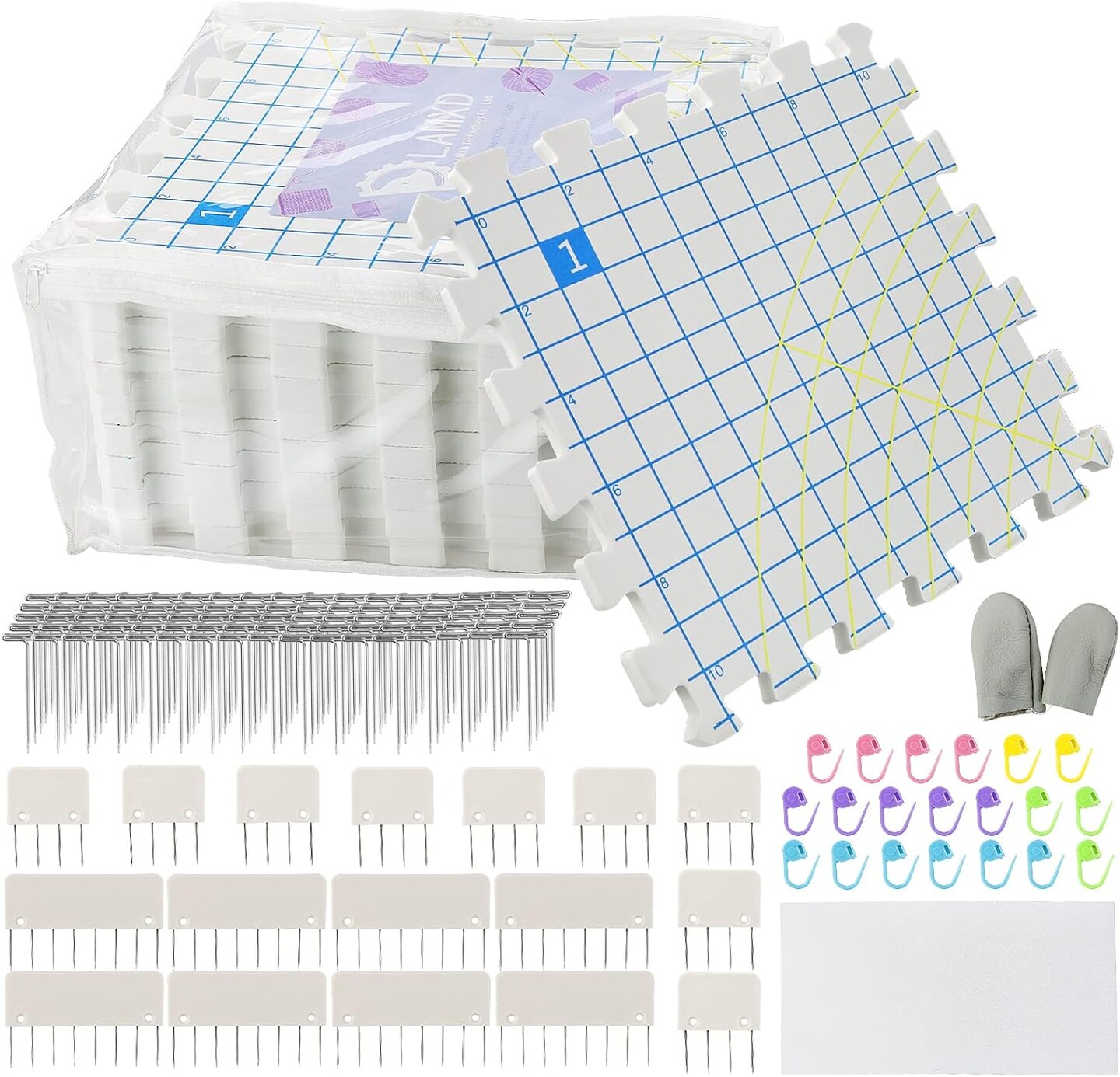 Blocking Mats for Knitting - Extra Thick Blocking Boards with Grids