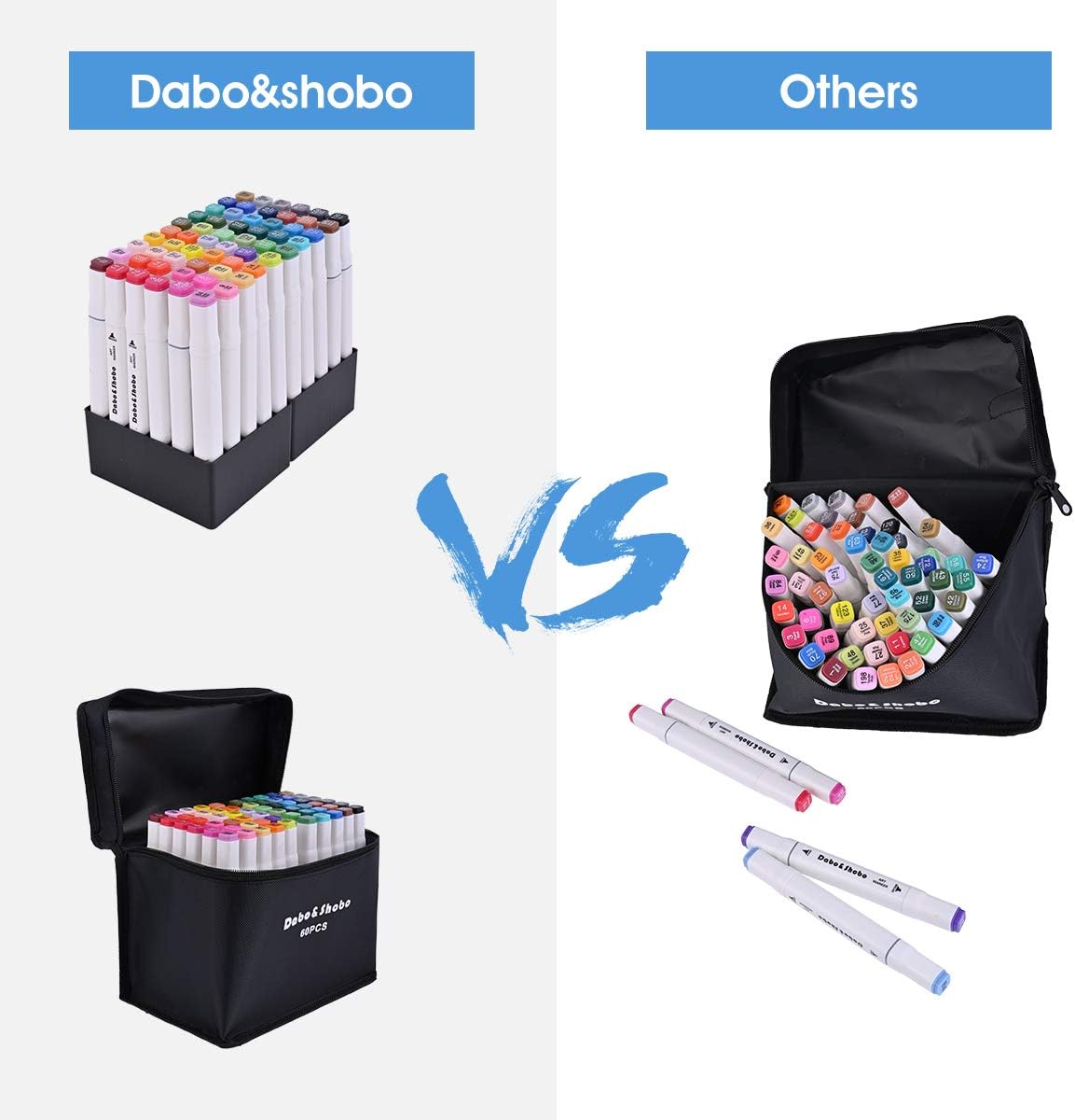 60 Colors Drawing Markers – Dual Tip Fine & Chisel Art Markers for Adult Coloring, Sketching, Illustration, and Creative Projects