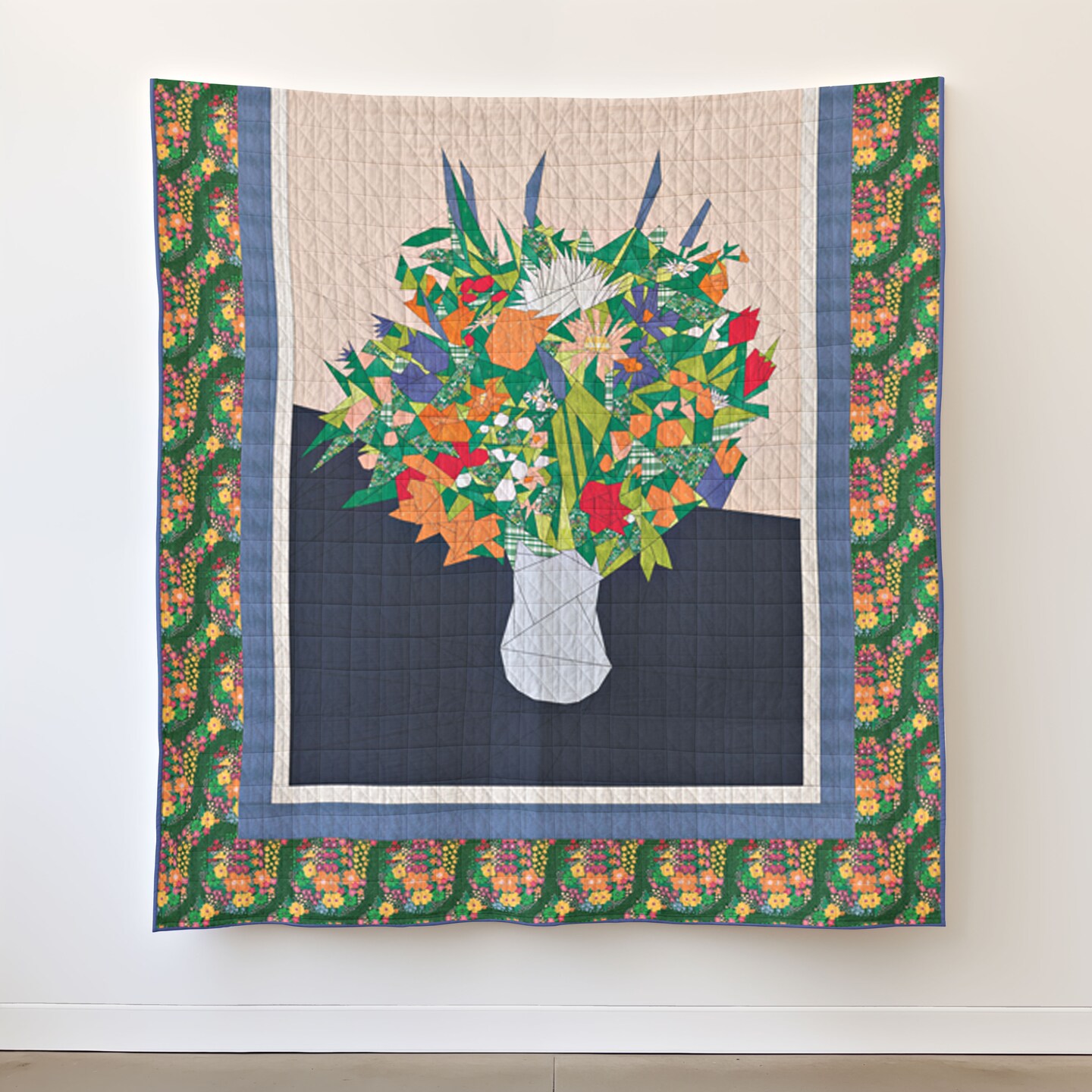 Daisy Wildflower Bouquet Border Quilt Kit (kit505) | Art Gallery | Sewing Kit