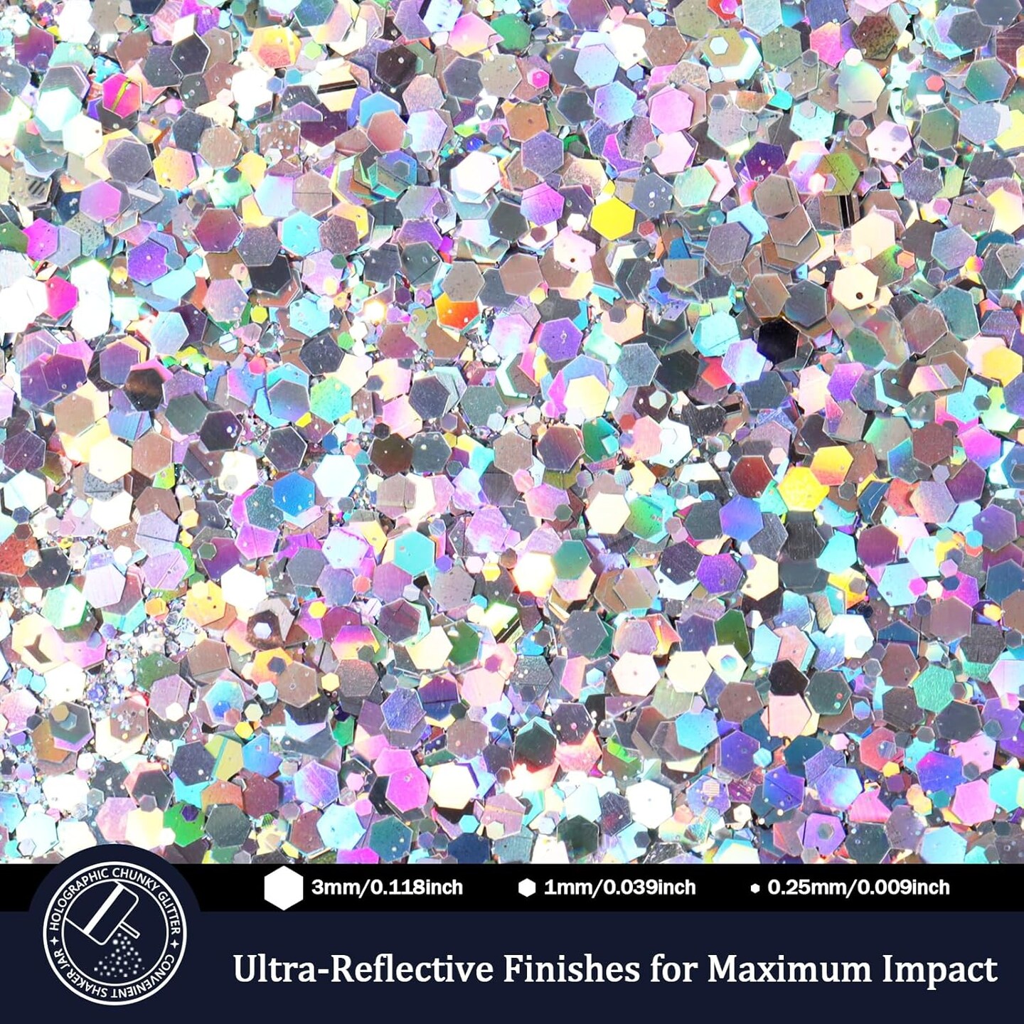 Holographic Glitter for Resin