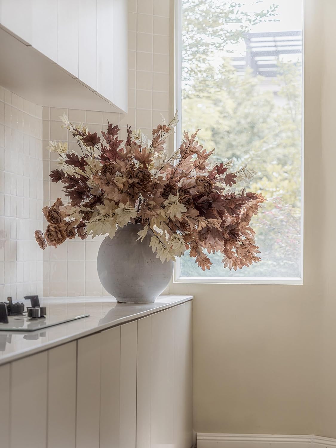 Artificial Fall Maple Leaf Stems