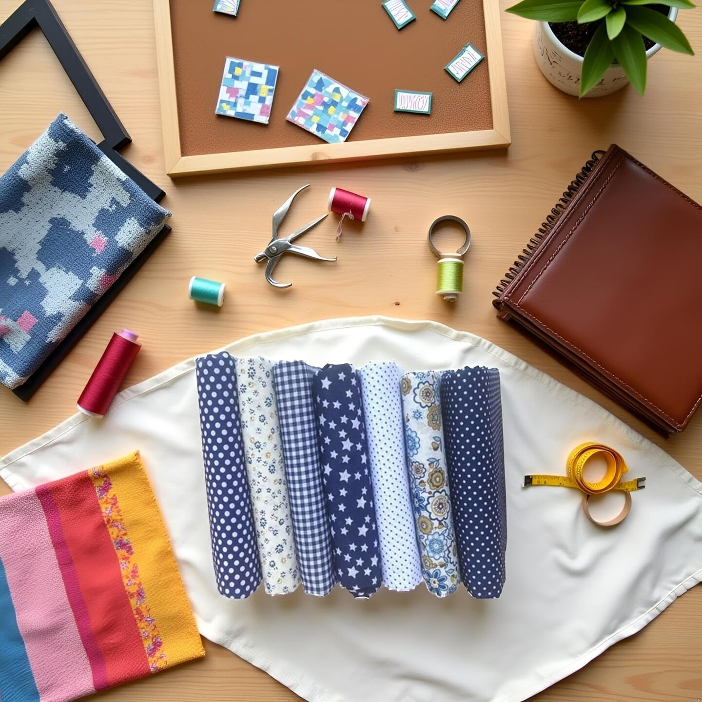 7pcs 10" x 10" (25cm x 25cm) Top Cotton Craft Fabric Bundle Squares Patchwork