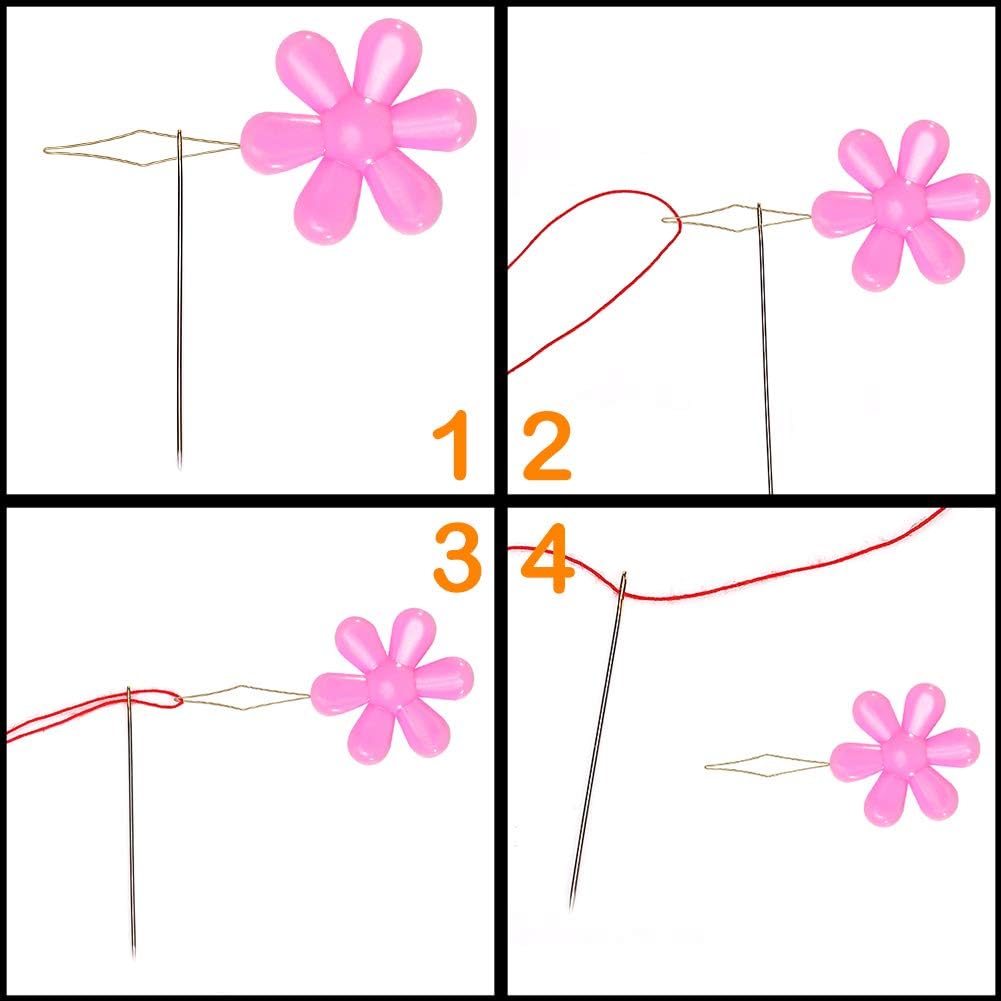 43-Piece Punch Needle Kit – Embroidery Tools Set with Russian-Style Needles, Threaders, Thimble & Instructions for Beginners