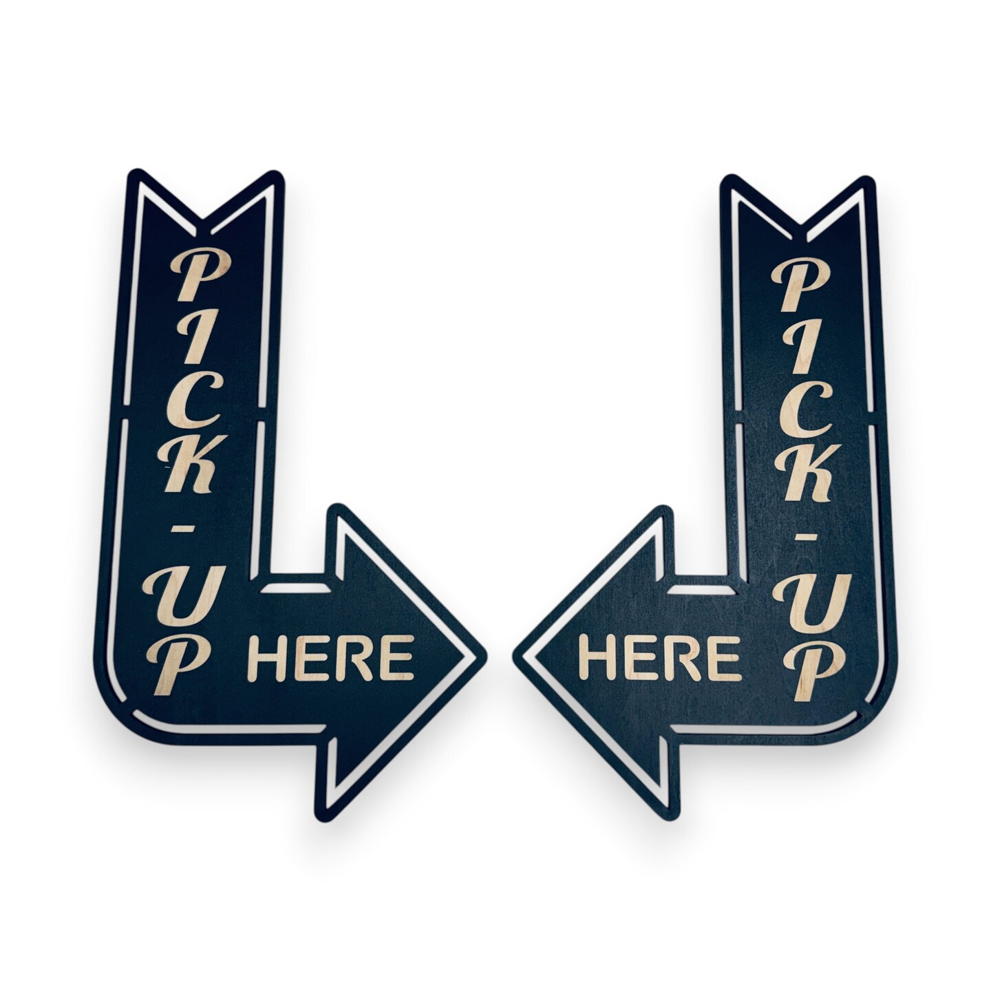 Sign - Pick Up Here Left and Right Arrows signs (Both Signs), Size ...