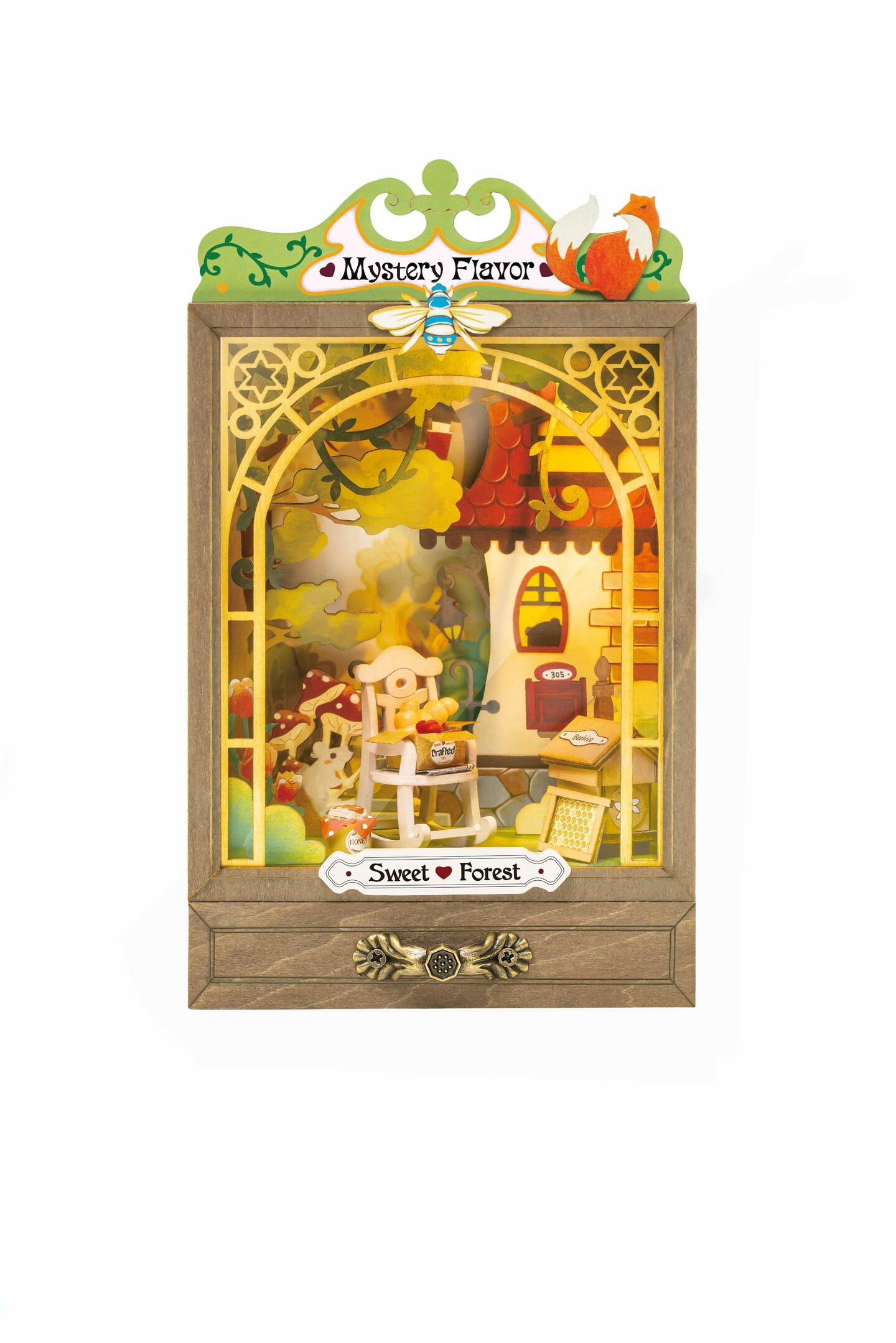 ROLIFE Secret Garden(Box Theatre Series)Sweet Forest 3D Wooden Puzzle DS026