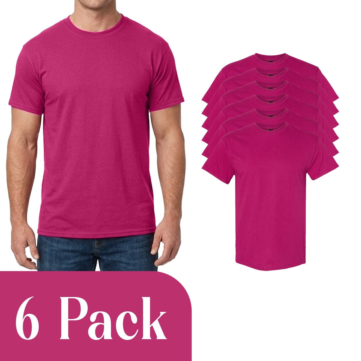 Gildan Berry Heavy Cotton DIY T-Shirt Bundle for Cricut, Heat Transfer Vinyl & Creative Printing Projects