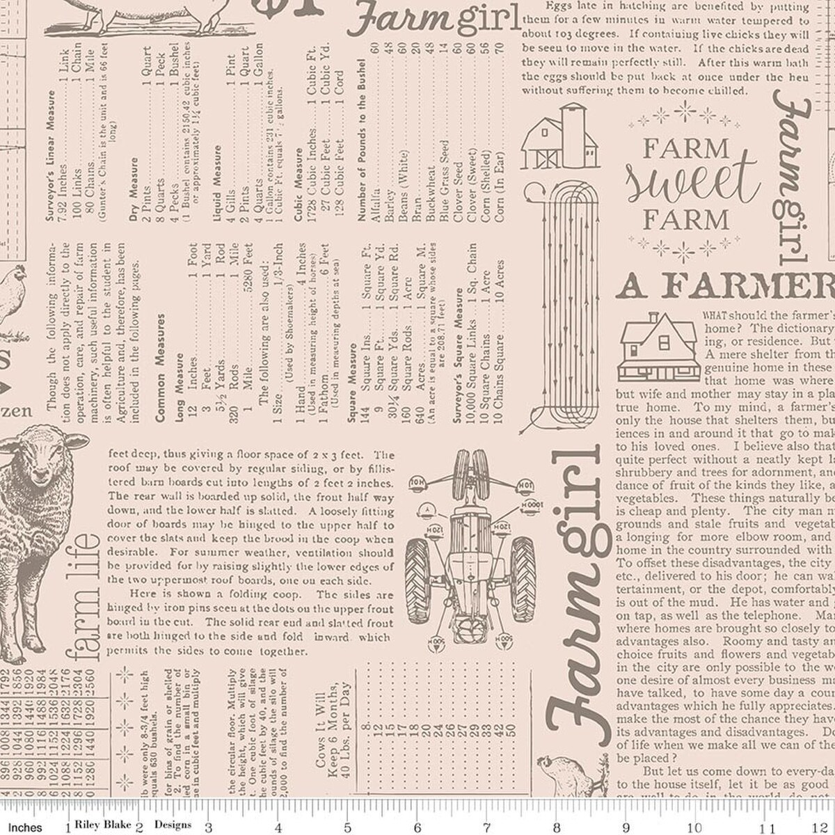 Farm Life in Rustic (c17190-rustic) | Farmer's Daughter | Lori Holt | Riley Blake