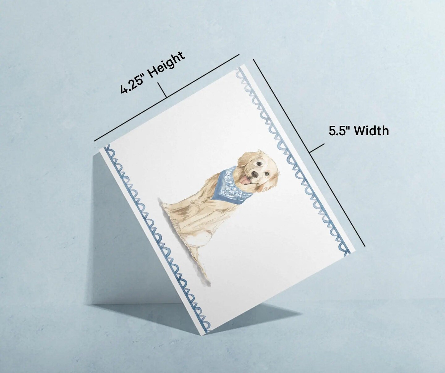 Twigs Paper - Golden Retriever Greeting Cards 12-Count - Dog Cards with Envelopes - Dog Lover Blank Note Cards - Eco-Friendly Recycled Paper - Made in USA (5.5 x 4.25)