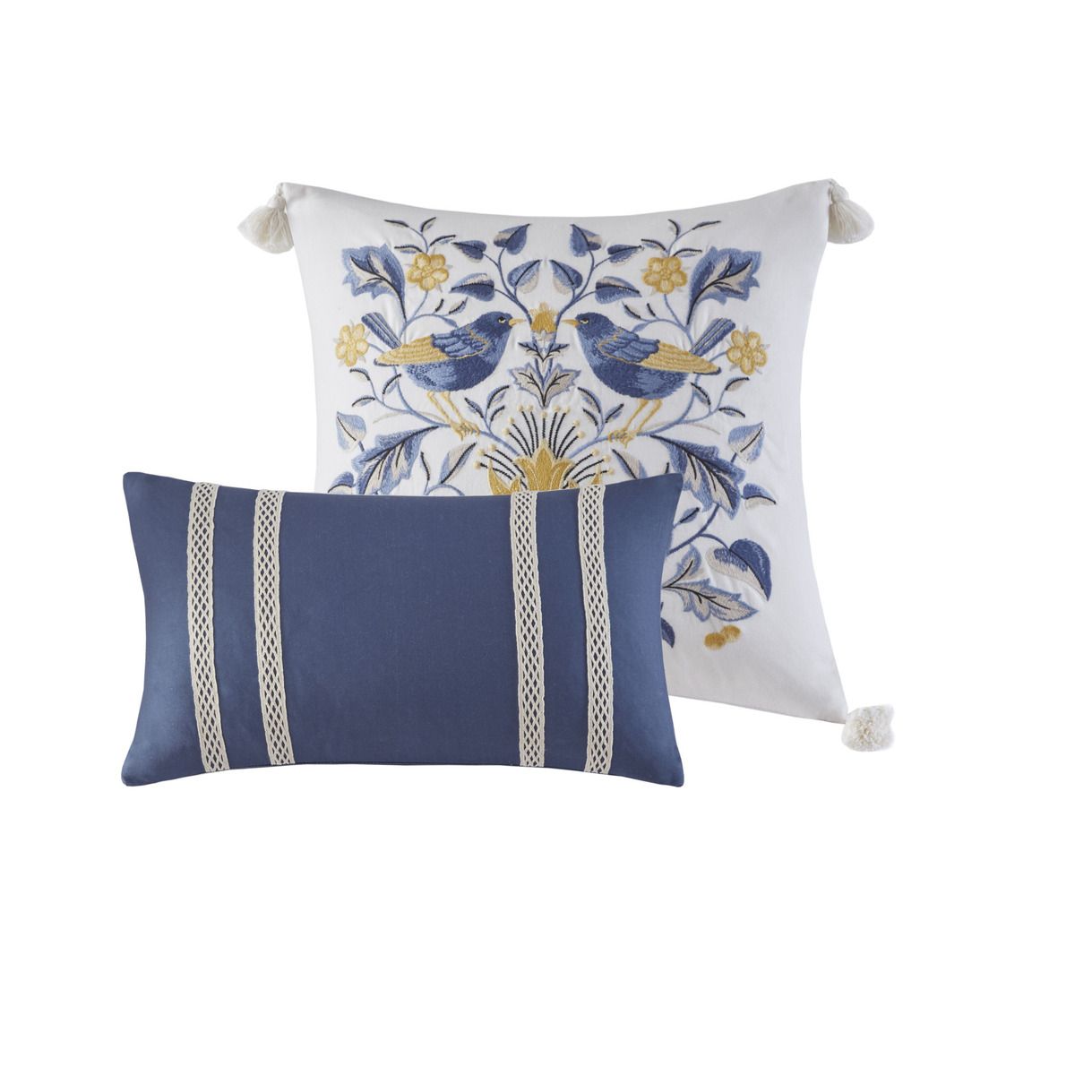 Harbor House King Blue And Yellow 6 Piece Cotton Comforter Set