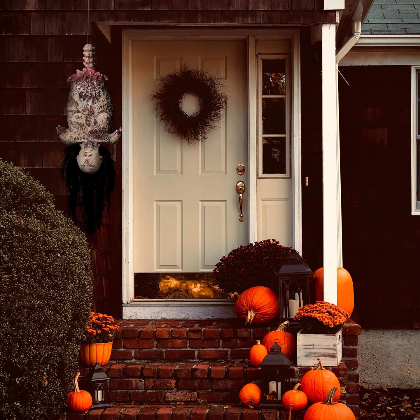 Halloween 16.1 Inch Limbless Woman Hanging Skeleton Prop