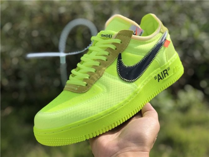 Nike Air Force 1 Low Off-White Volt | MakerPlace by Michaels