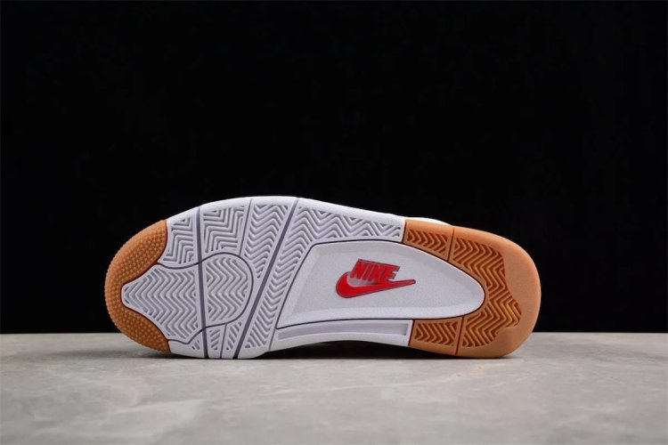 Nike Air Jordan 4 Retro SB White Orange Unisex Sneaker