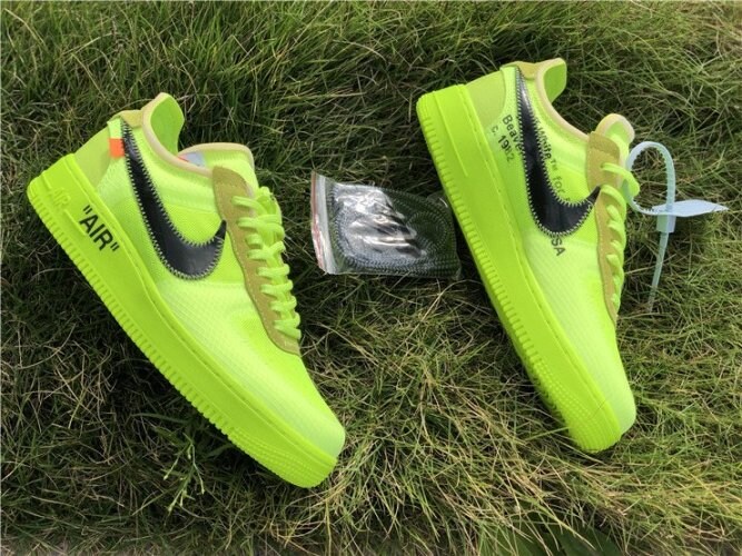 Nike Air Force 1 Low Off-White Volt | MakerPlace by Michaels