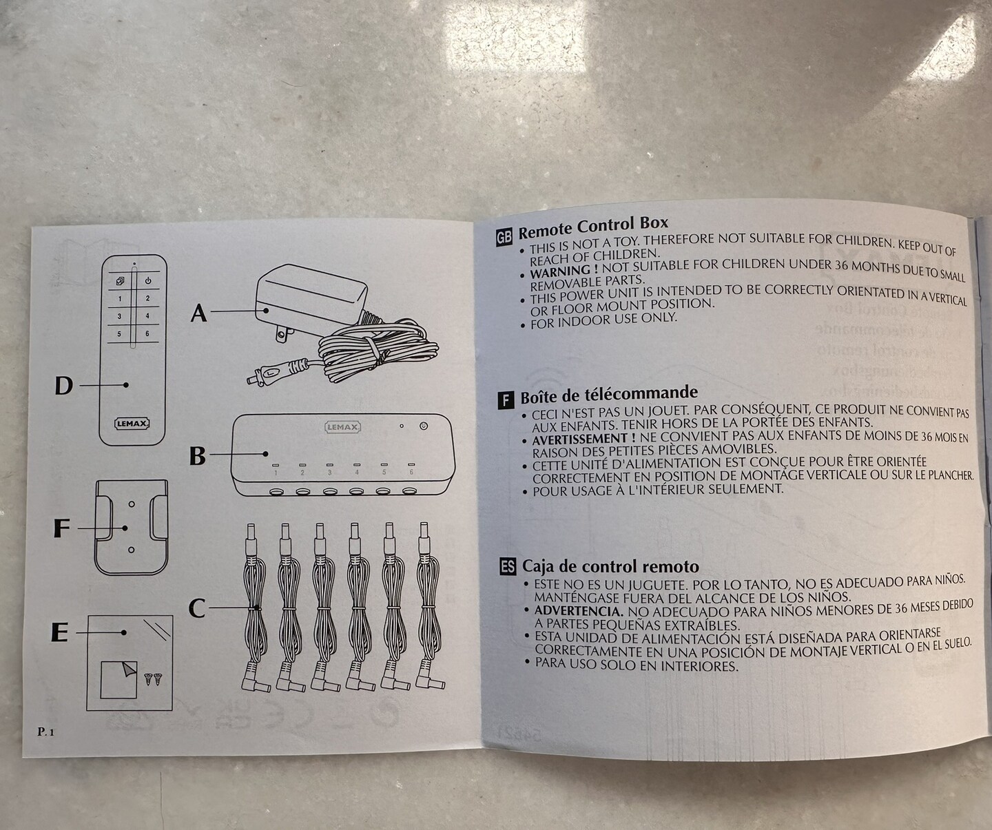 Lemax Remote Control Box