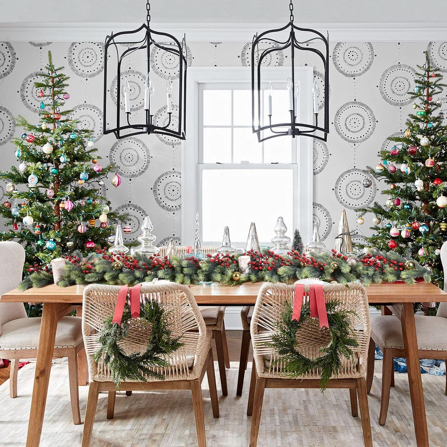 Artificial Christmas Pine Garland - 6 FT (Light Green)