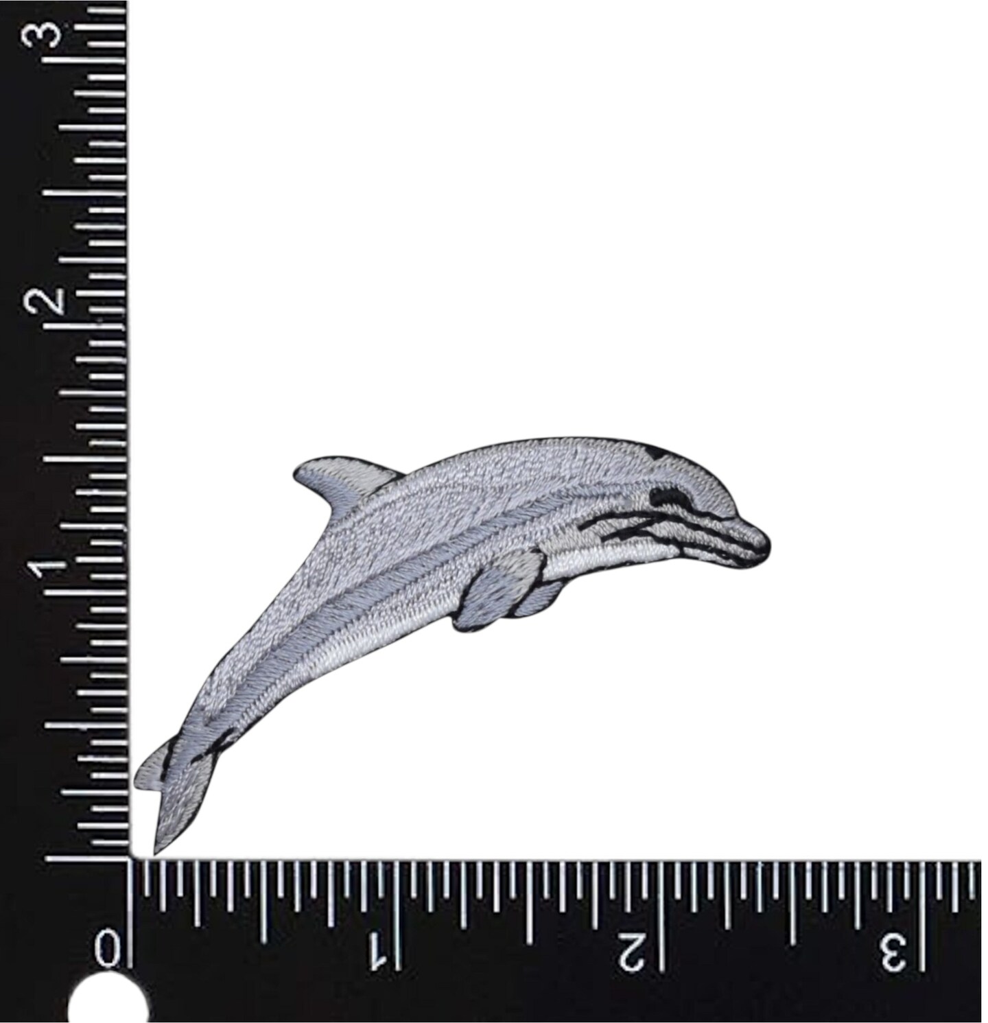 Dolphin, Marine Animals, Embroidered, Iron on Patch