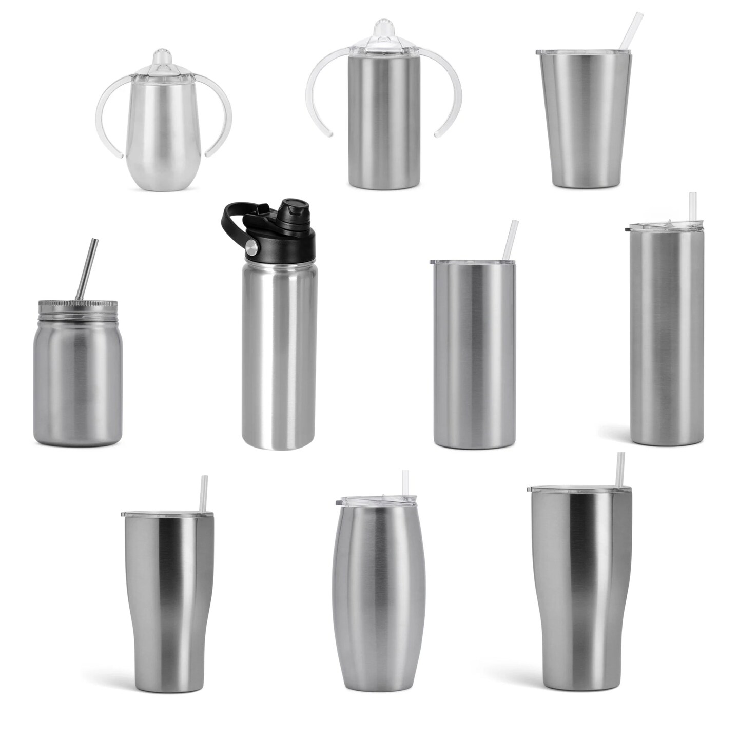 Stainless Steel Tumbler 10 Pack