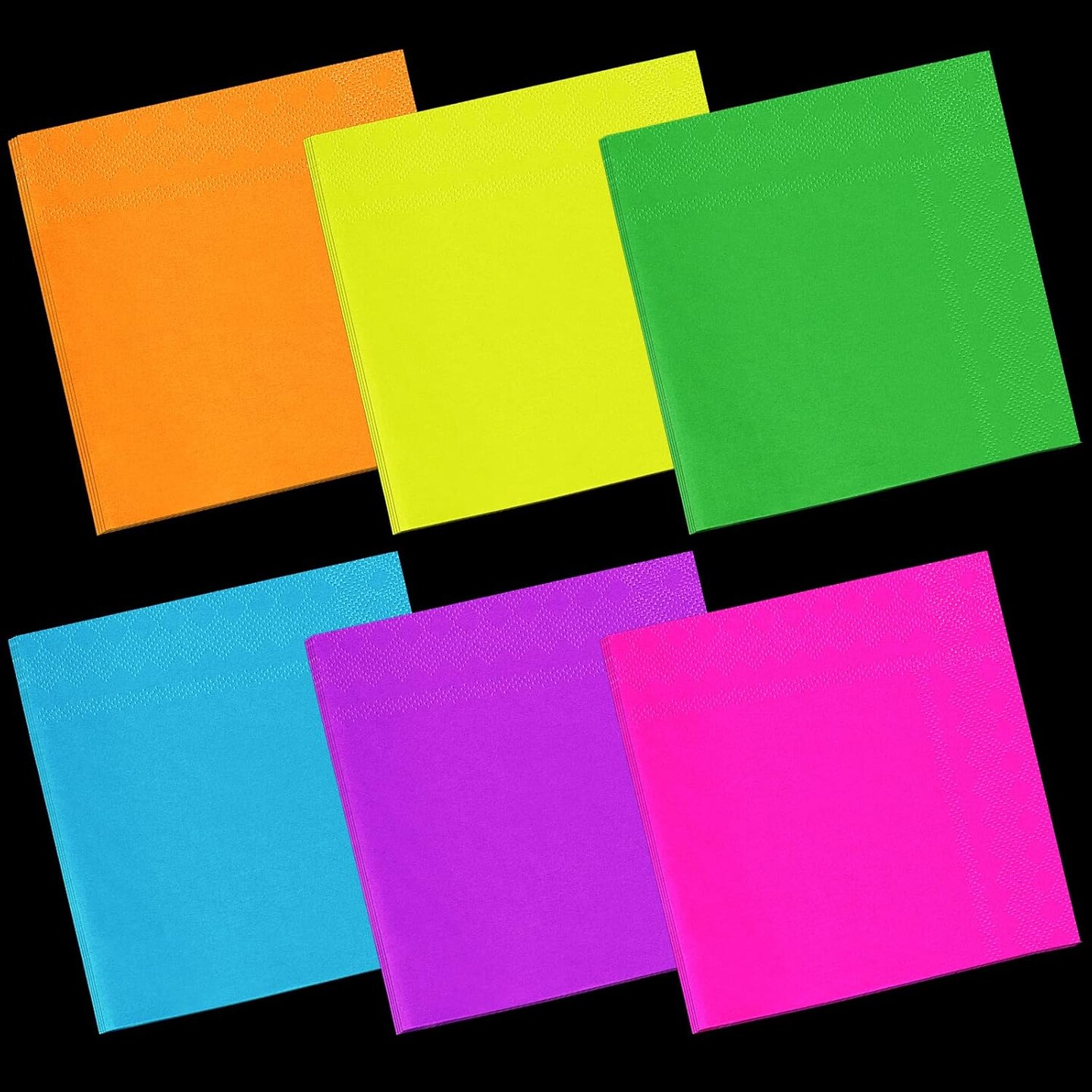 120 Pieces Cocktail Napkin Paper Napkins- 6 Colors