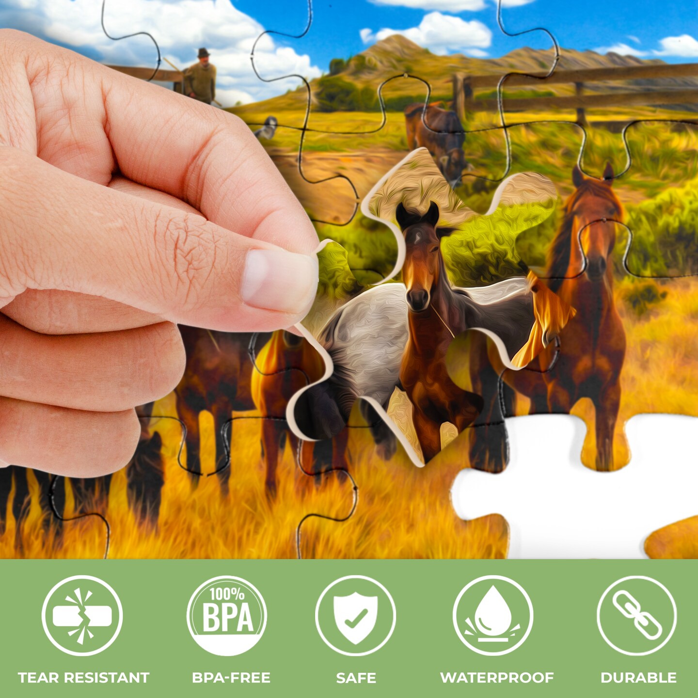 100 Pcs Dementia Puzzles for Elderly | 3 Alzheimers with Animals