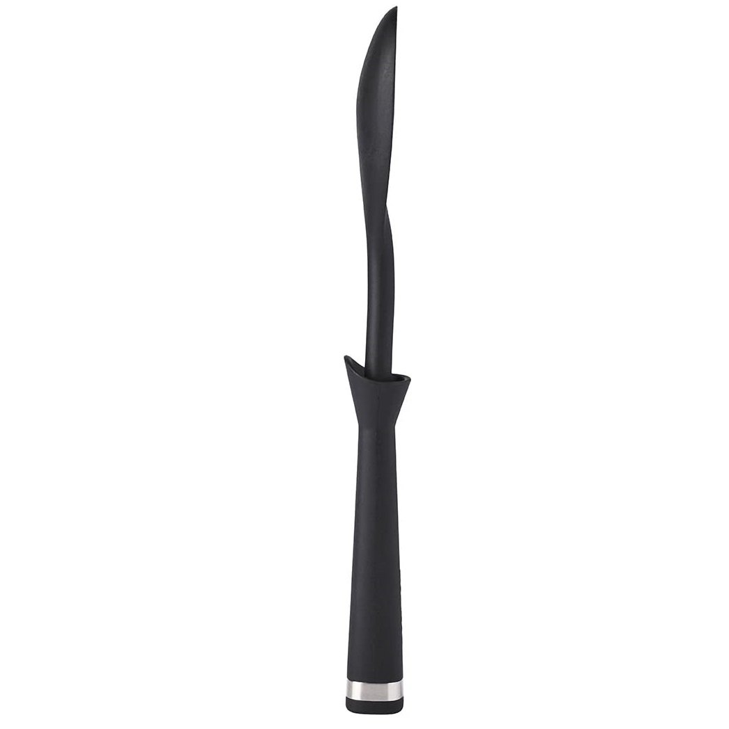 Mastrad 12&#x22; Silicone Standing Spoon - Self Balancing Spoon Stands On Its Own - No Mess, No Spoon Rest
