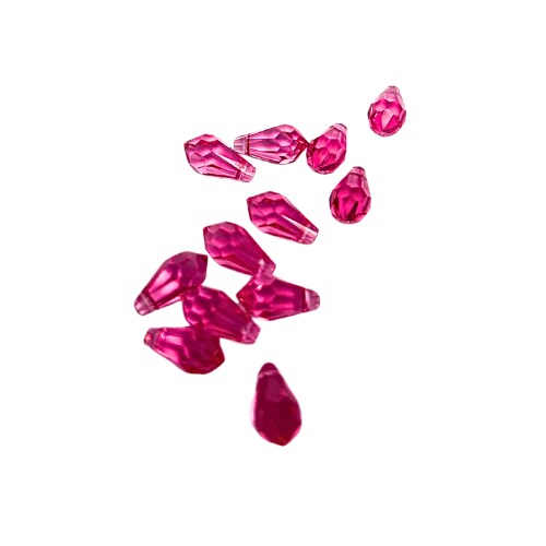 Swarovski Rose 11mm Teardrop Beads (12x) (S577)