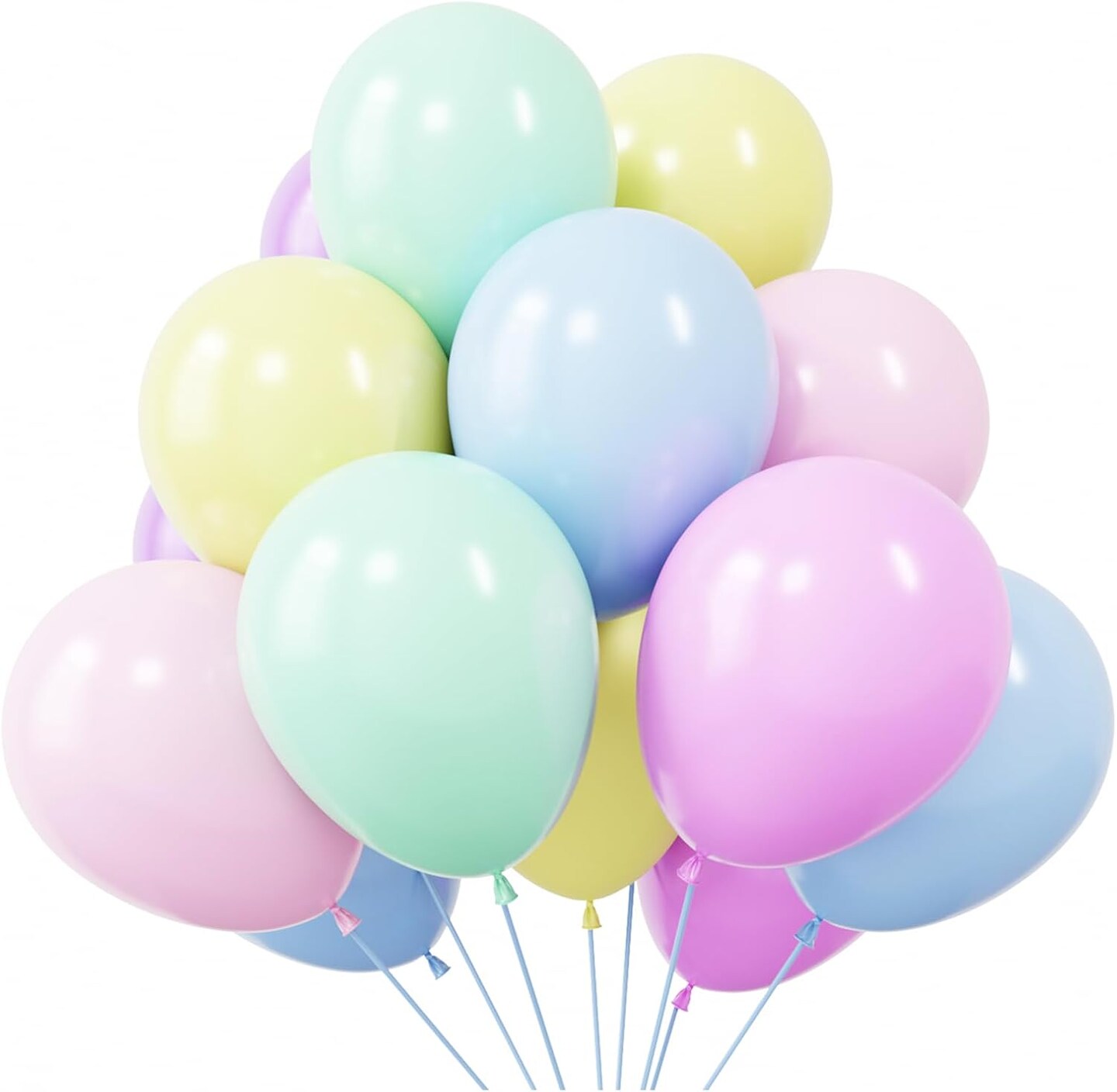 Latex Party Balloons - 50 Pack 12 inch Helium with 24 color choices