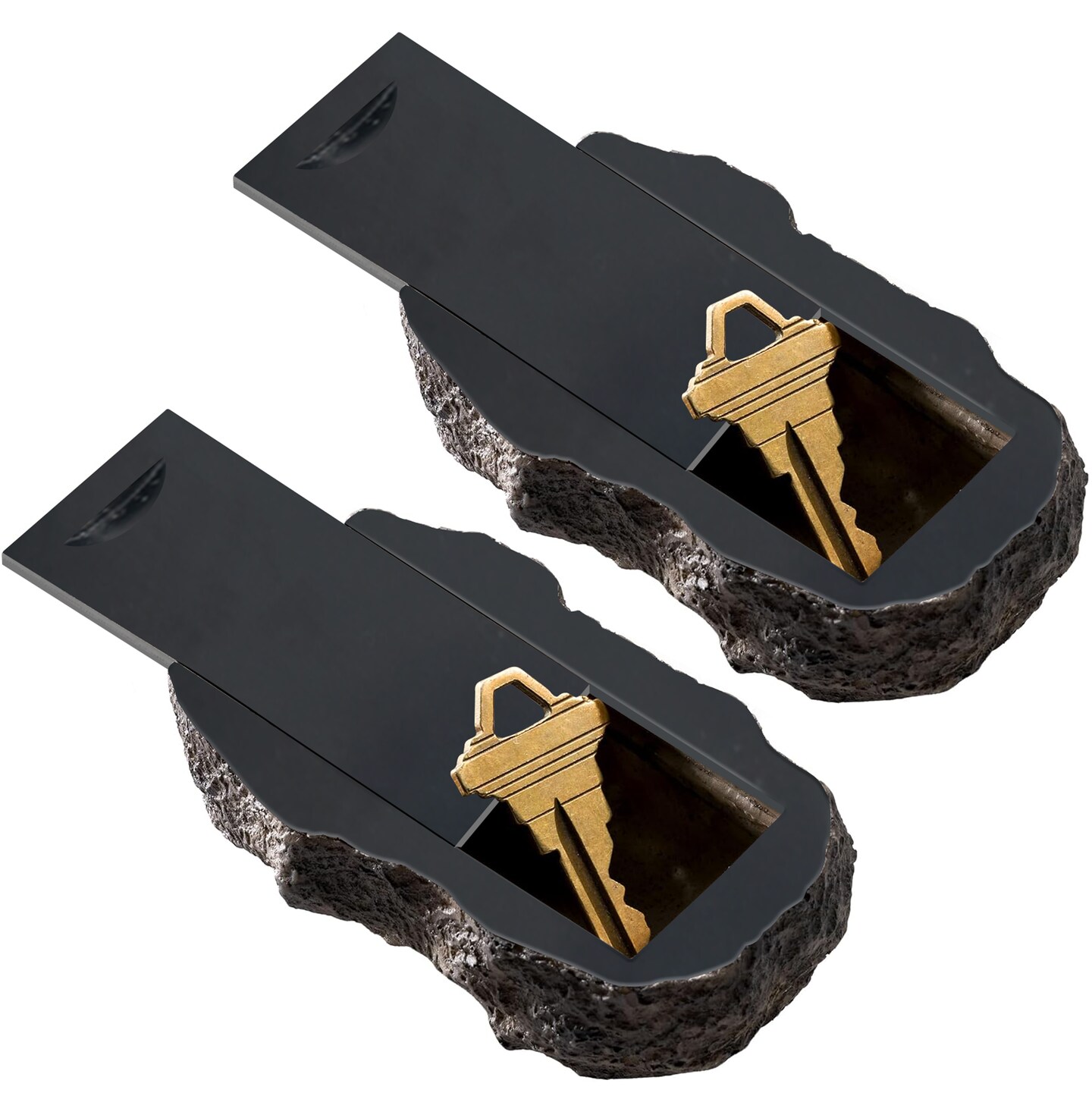 RamPro Hide-a-Spare-Key Fake Rock - Looks & Feels like Real Stone - Safe for Outdoor Garden or Yard, Geocaching (1)
