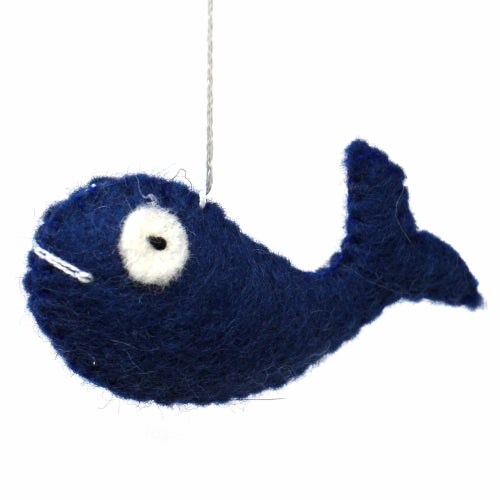 20 Inch Felt Mermaid Mobile Featuring Turtle Dolphin Octopus &#x26; Sea Horse Hanging Decor