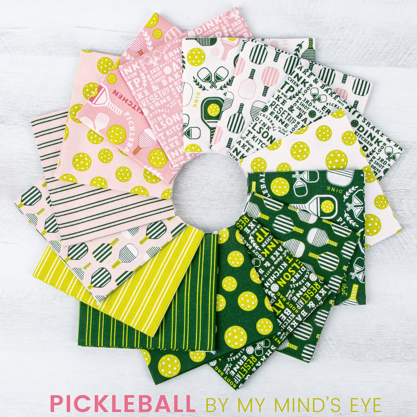 Paddles in White (c16201-white) | Pickleball | My Mind&#x27;s Eye | Riley Blake