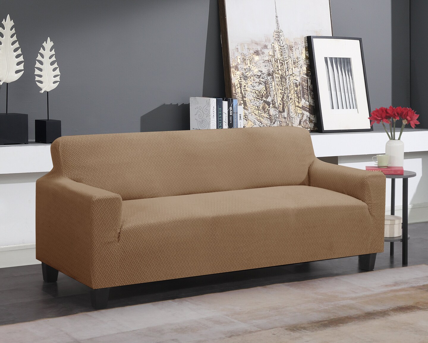 Super Stretch Couch Cover - Comes in 3 Sizes &#x26; 5 Colors!
