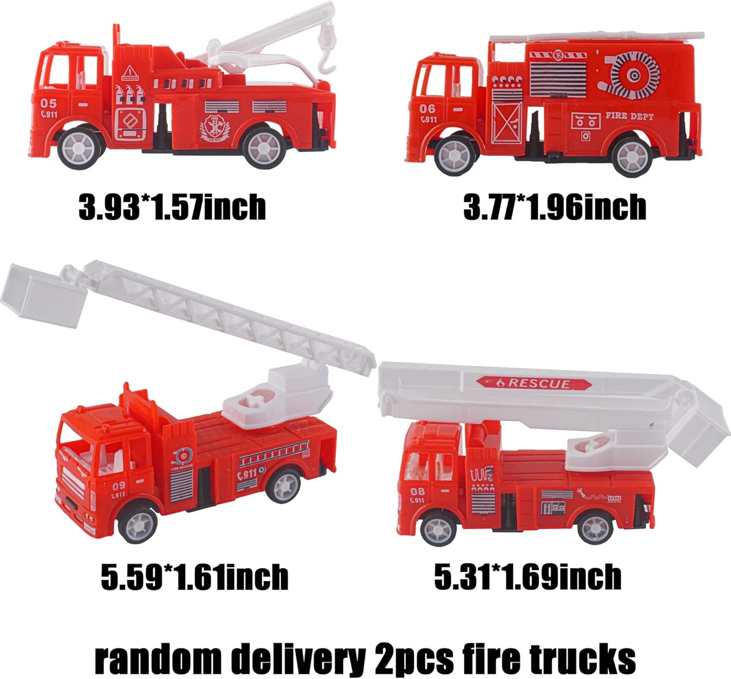 Fire Truck Cake Topper Firefighter Cake Decoration Fireman Themed Happy Birthday Cake Toppers,Truck Firefighter Figurines Cake Topper for Fireman Theme Baby Shower birthday party Decoration(10PCS)